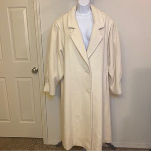 ❤️SOLD Vintage Bryant Park Womens Wool Trench Button Up Rare Coat Size 22